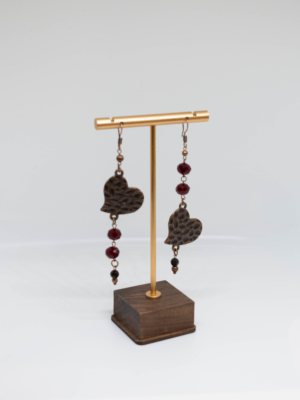 Серьги с гранатом