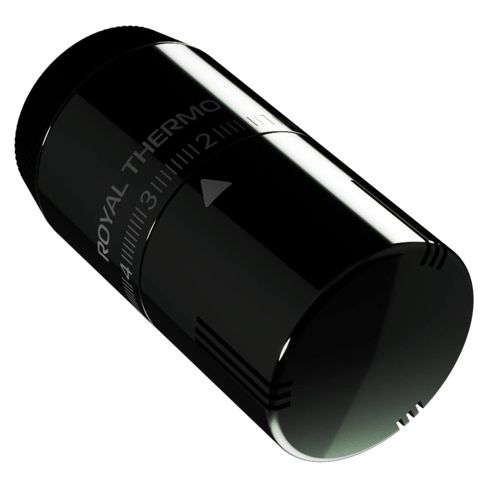 Термоголовка жидкостная Royal Thermo Design М30х1,5 (хром черный)