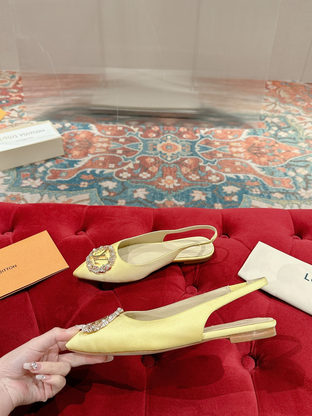 Louis Vuitton Met Slingback Ballerina