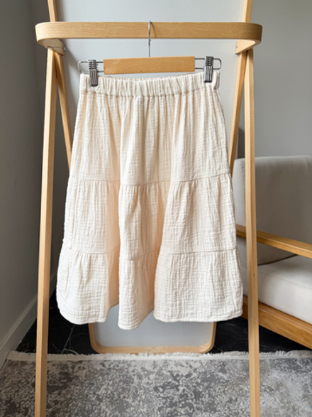 Хлопковая ярусная юбка Tocoto Vintage, 140