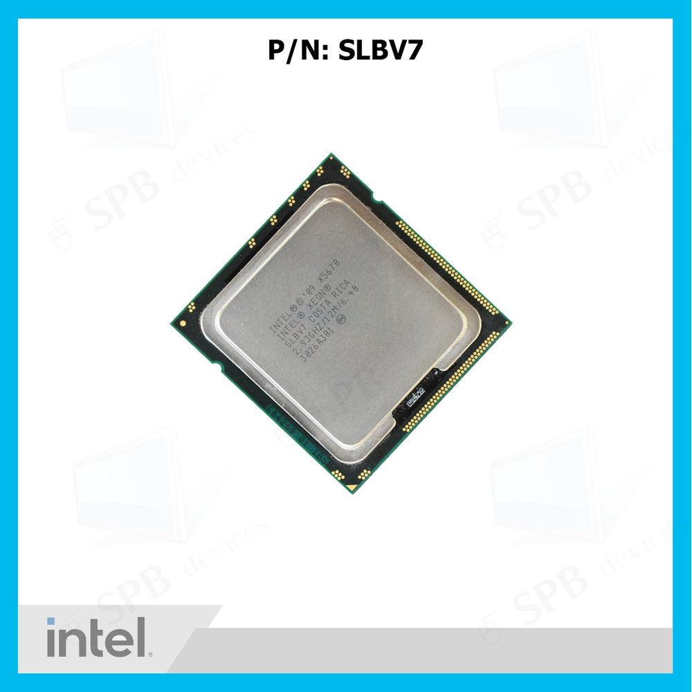 Процессор Intel Xeon X5670 Gulftown (2933MHz, LGA1366, L3 12288Kb) , SLBV7, tray