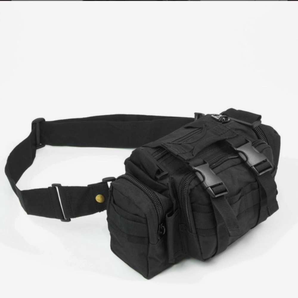 Тактический рюкзак с подсумками 40л / чёрный