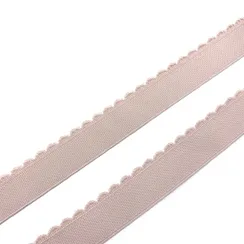 Резинка отделочная серебристый пион 25 мм (цв. 168), 605/25