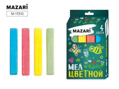 Мел 4цв. коробка с европодвесом (Mazari)