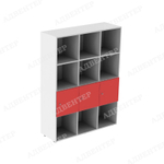 Стеллаж вертикальный 12 с дверцами