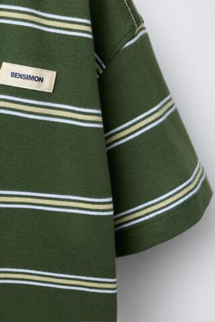 ZARA Х BENSIMON ® ФУТБОЛКА С КОРОТКИМИ РУКАВАМИ, ЗЕЛЕНЫЙ
