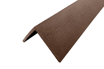 Уголок для сайдинга 70x70x3000мм, коричневый