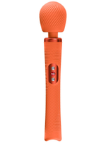 Оранжевый жезловый вибромассажер Vim Vibrating Wand - 31,3 см. (Цвет: оранжевый)