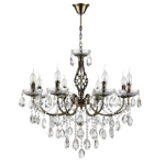 8190/8 CLASSI LN26 094 античная бронза, металл/хрусталь Люстра E14 8*40W 220V LINN