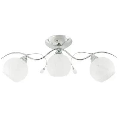 Классическая потолочная люстра MyLight 8328/3 180W, серебристая, для всех видов потолков, потолочный светильник E27