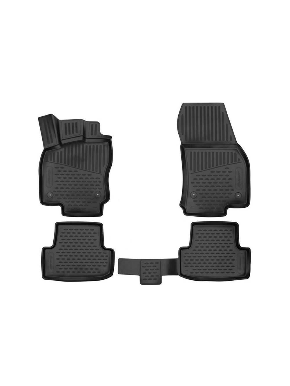 Коврики в салон для VOLKSWAGEN Taos (I), 2020-, 4шт. (полиуретан) ELEMENT3DA66922210K