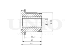 Сайлентблок передней рессоры UNIO RMP-20485