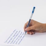 Ручка гелевая STAFF "Basic" GP-675, СИНЯЯ, длина письма 1000 м, игольчатый узел 0,5 мм, линия письма 0,35 мм, 143674