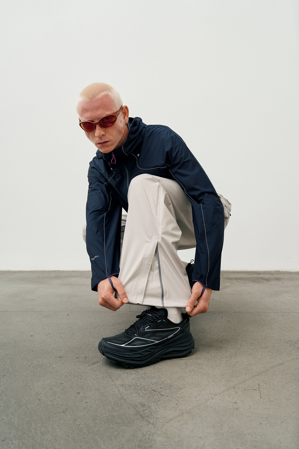 Брюки Nothomme Blue Nano-Grade Lightweight Shell Pants "Light Grey"