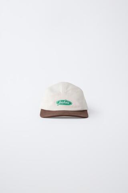 ZARA X PUKAS КЕПКА С ВЫШИВКОЙ PUKAS SURF, ОТТЕНКИ КОРИЧНЕВОГО