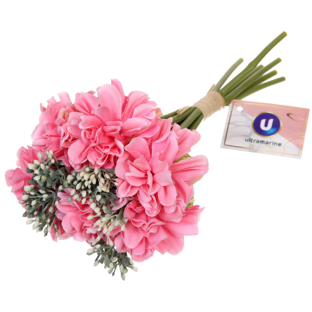 Цветочная композиция «Волшебная гортензия» 15*22см цвет розовый