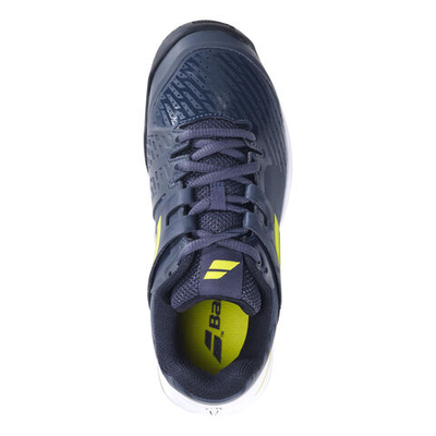 Детские теннисные кроссовки Babolat Propulse All Court Shoe Kids - Dark Blue, Neon Green