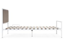 Двуспальная кровать Эгерт 160х200 белый / cacao