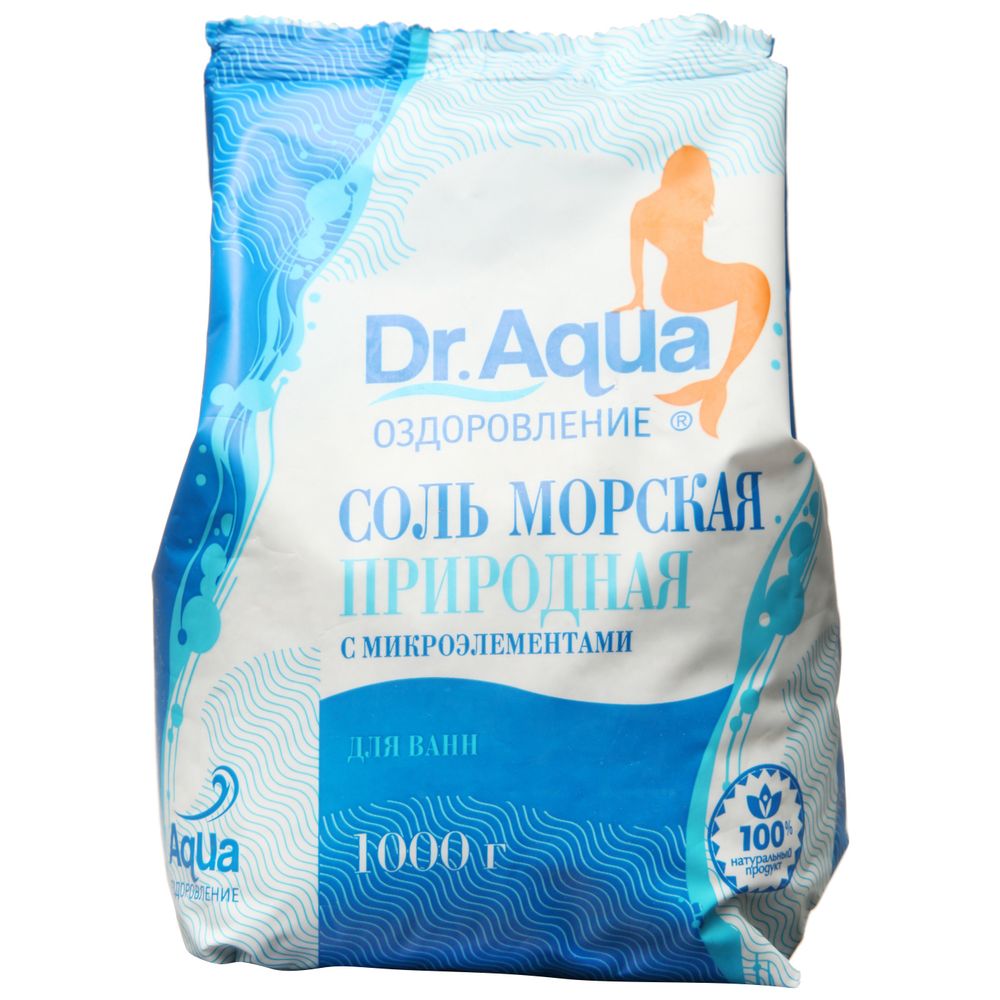 Соль для ванн морская природная Dr.Aqua 1 кг