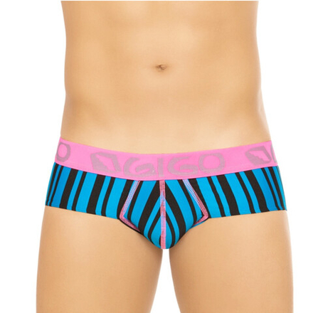 Мужские трусы брифы синие в полоску Gigo Energy