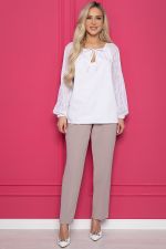 Блуза Шарм НЬЮ (белая) Б10461 LT Collection