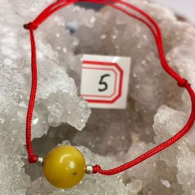 31231 Янтарь Браслет красная нить