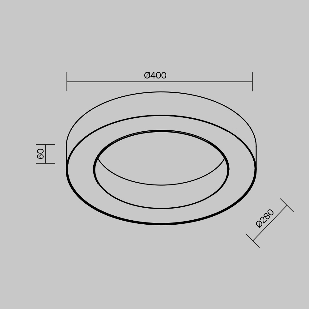 Потолочный светодиодный светильник Maytoni Lua C093CL-36W4K-W