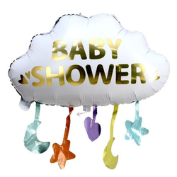 Шар (26""/66 см) Фигура, Облако для Малыша (звезды), 1 шт.Baby shower Д3