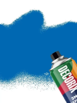 Краска аэрозольная синяя глянцевая акриловая DECORIX - эмаль в баллончике для любых поверхностей 210 мл