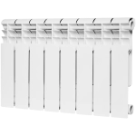 Радиатор биметаллический ROMMER Profi Bm 350 - 8 секций (подключение боковое, цвет белый)