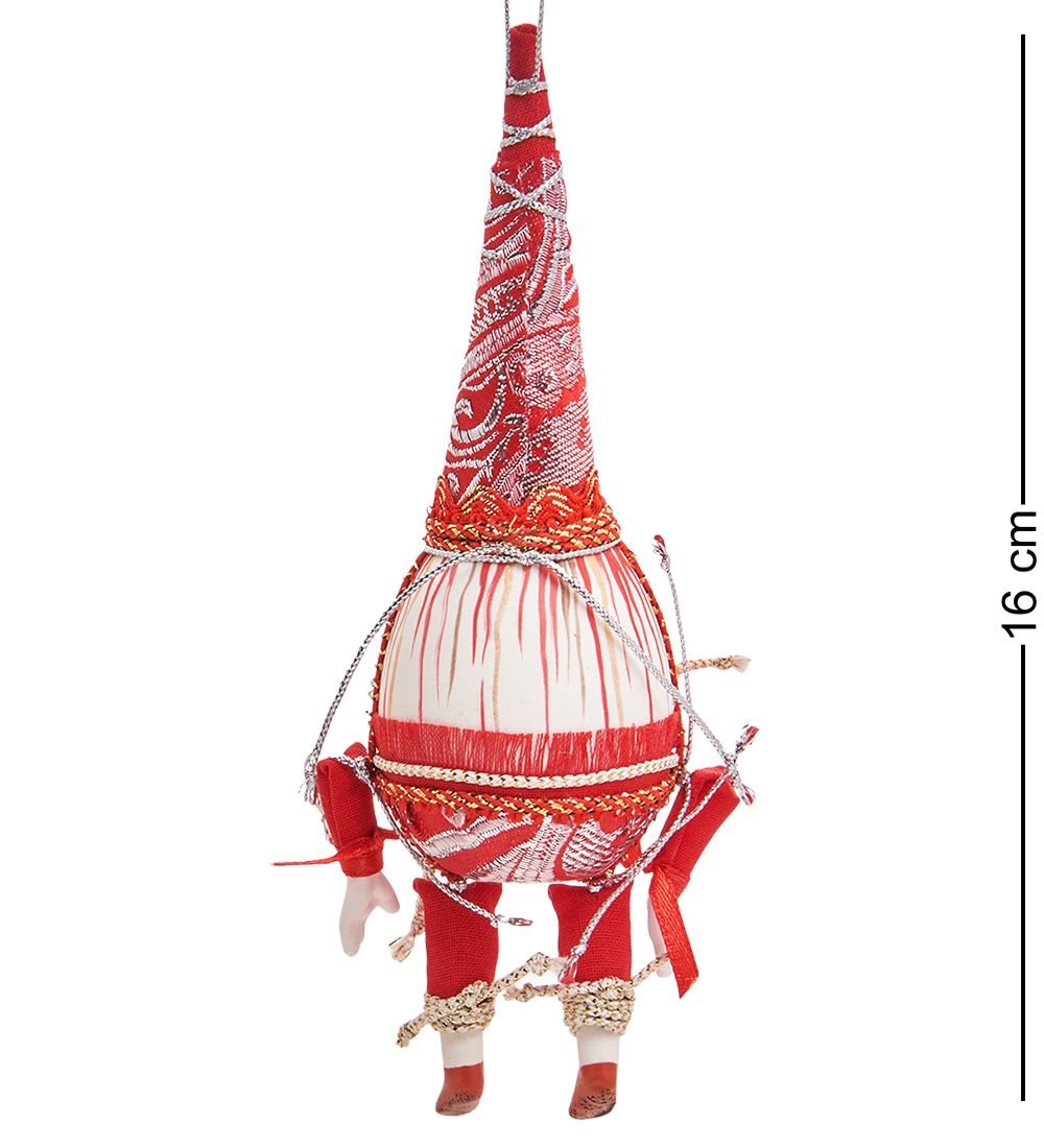 РусКукла RK-507/3 Яйцо-подвеска «Клоун» фарфор