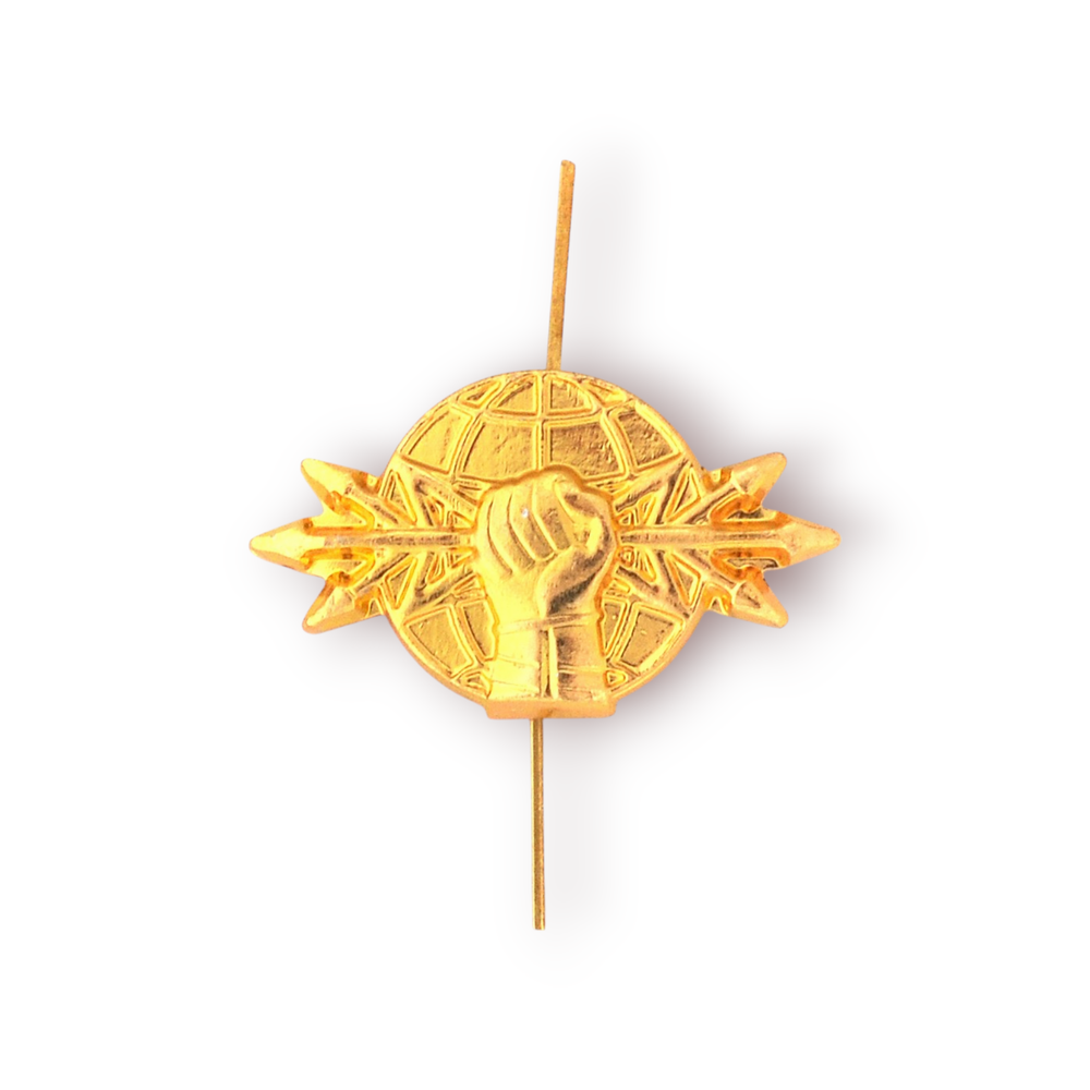 Эмблема ( Знак ) Петличная ( Петлица ) РЭБ Золотистая | ATRIBUTICASTORE.RU