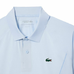 Теннисное поло Lacoste Tennis x Novak Djokovic Ultra-Dry Polo - light blue