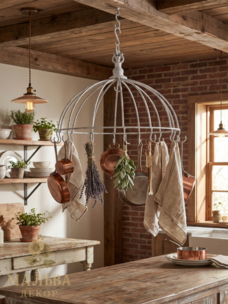 Подвес декоративный "Корона" белый большой 31,5х32 см от CAMPO Home & GardenCAMPO Home & Garden