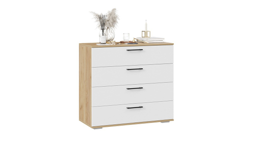 Нео Комод (Дуб Крафт золотой/Белый) ТриЯ