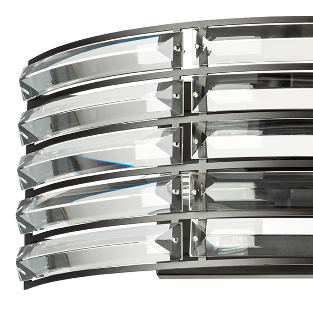 746618 Бра AMERIGO 2х40W E14 УМБРА ПРОЗРАЧНЫЙ