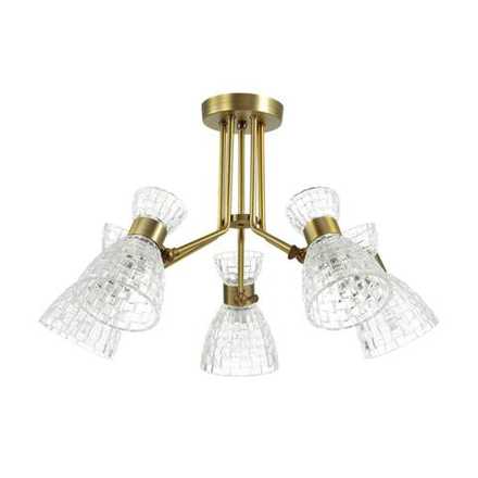 3704/5C COMFI LN26 110 античная бронза Люстра потолочная E14 5*40W 220V JACKIE
