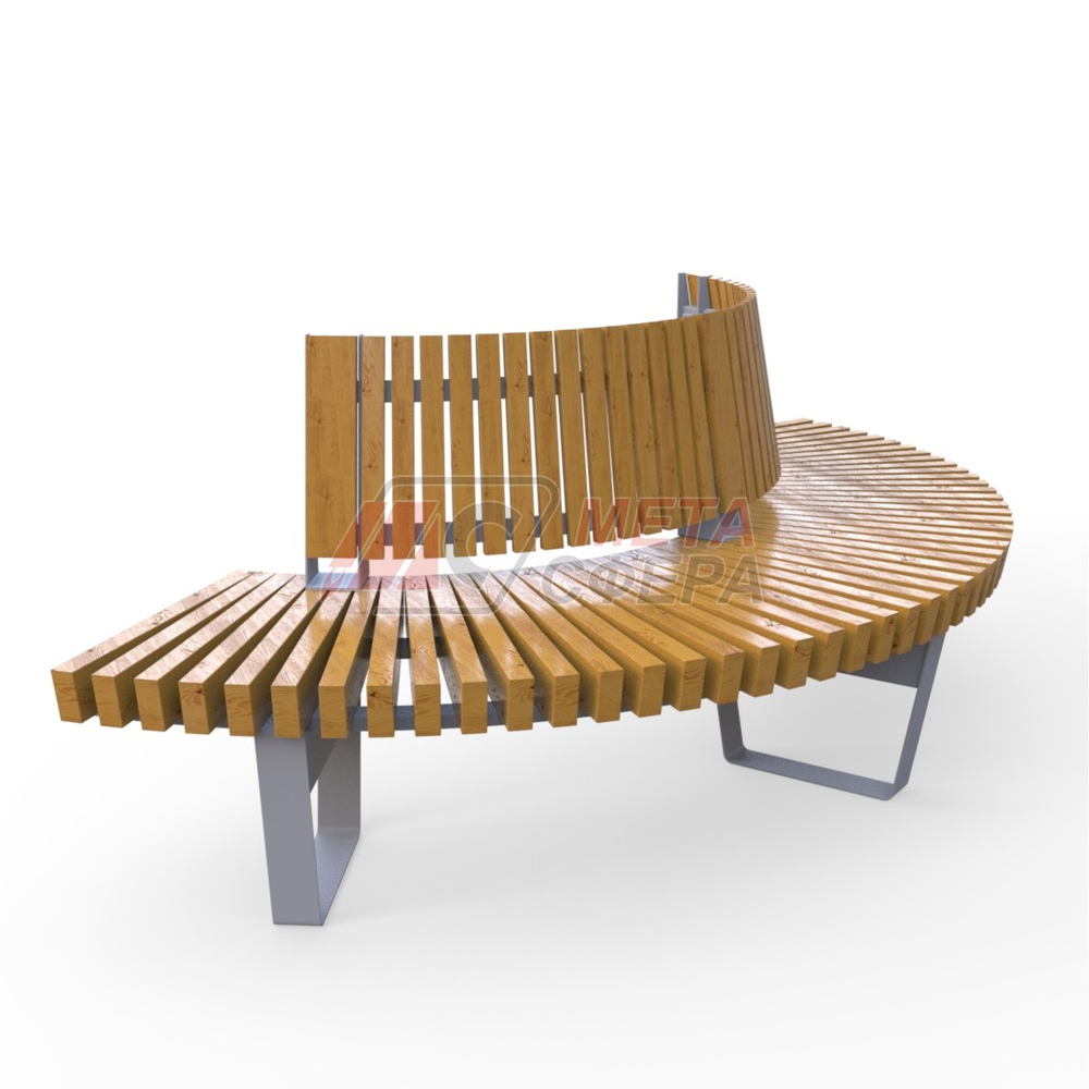 Скамейка  Rail Road 02 внешний радиус