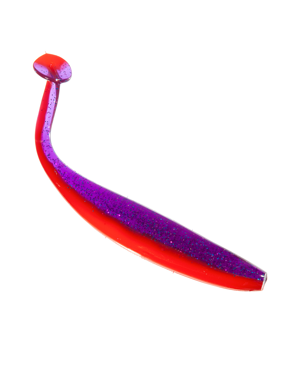 Приманка ZUB-IZI 208мм(8,2")-3шт, (цвет 021) фиолетовый верх -красный низ