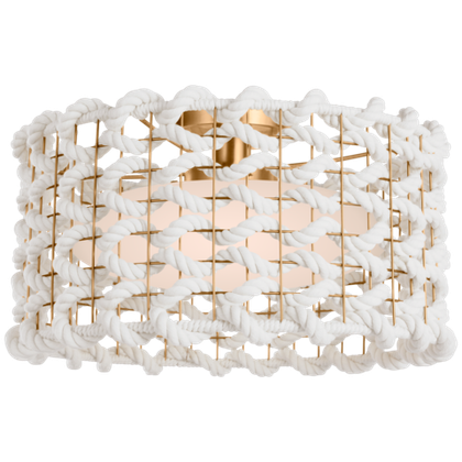 Потолочный светильник Visual Comfort Catania 17" Woven Flush Mount