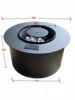 Круглый паровой камин Soul Fire Liht Steam - 1000 P