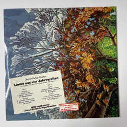 Винтажная виниловая пластинка LP Dietrich Fischer Dieskau Дитрих Фишер-Дискау Lieder Aus Vier Jahreszeiten Песни Из Четырех Сезонов (Germany 1976)