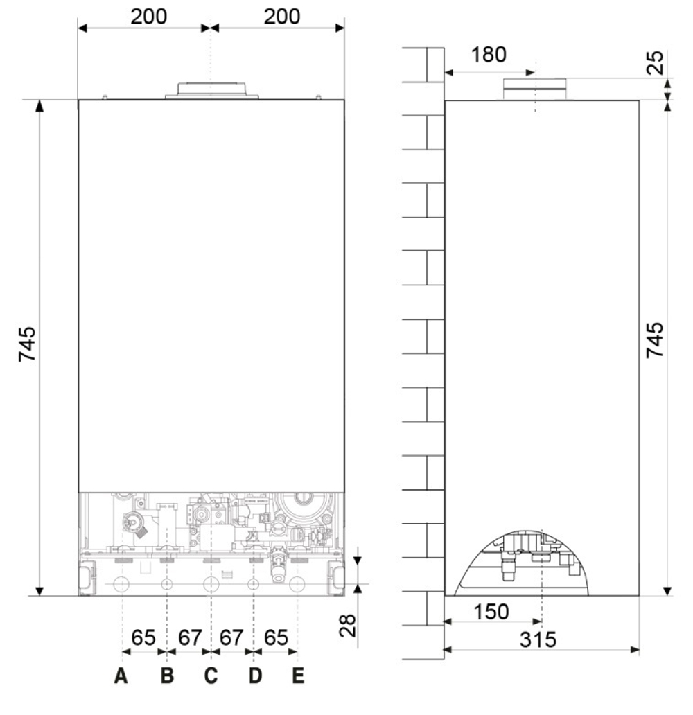 Газовый котел Ariston ARGIS C 24 FF NG