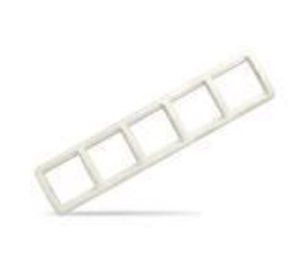 Рамка пятиместная горизонтальная "UNIVersal" серия "Валери", "слоновая кость" (еврослот) (BD1616)