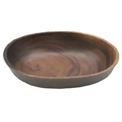 Салатник 4000 мл 37,5*32*9,4 см овальный African Wood пластик меламин P.L. Proff Cuisine