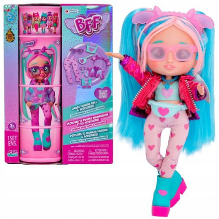 Кукла Cry Babies BFF Серия 2 - Модная кукла для подростков Bruny Teen + аксессуары 908383
