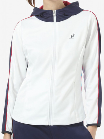 Женская Кофта теннисная Australian Jacket in Double with Printed - белый