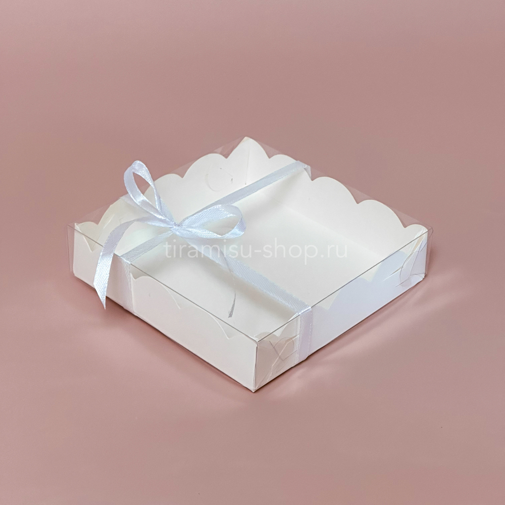 УЦЕНКА Коробка для пряников 12 х 12 х 3 см, белая