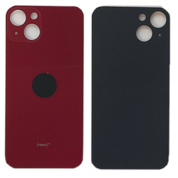 Задняя крышка для Apple iPhone 13 Красный (стекло, широкий вырез под камеру)