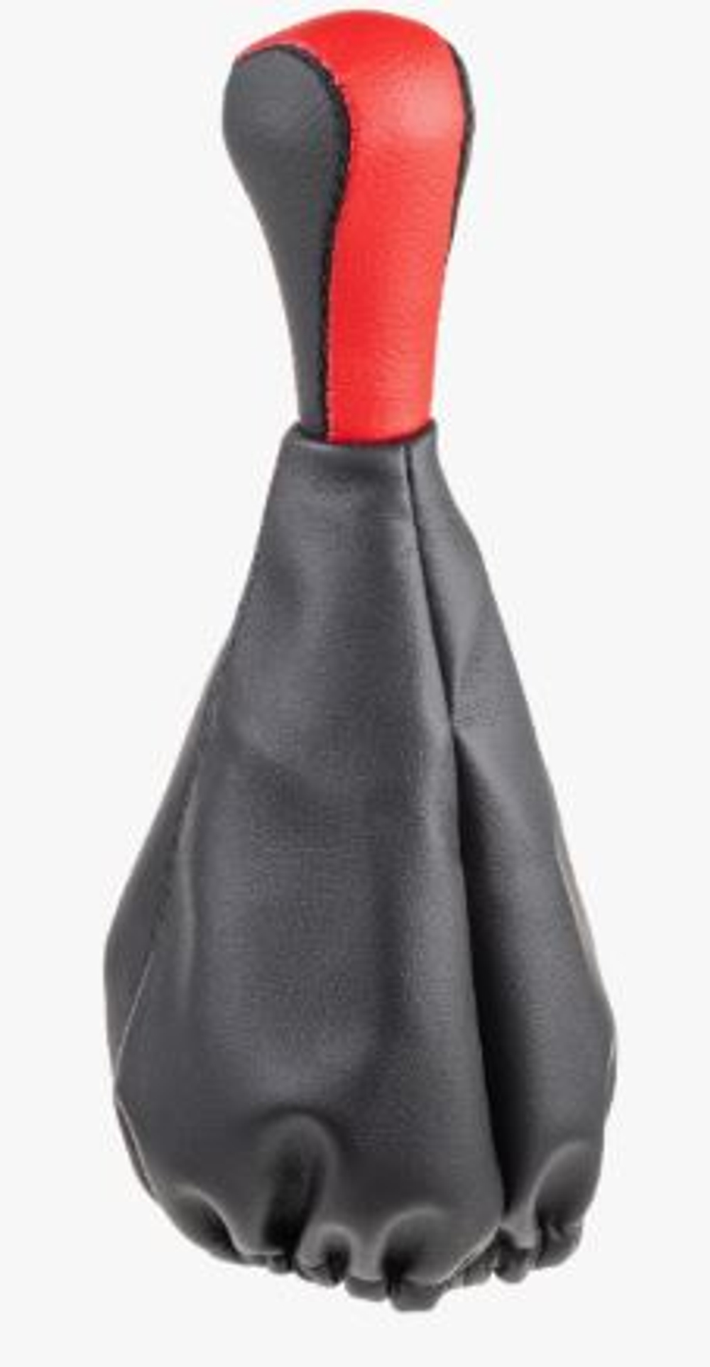 Ручка КПП с кожаным чехлом 2108 черная+красная 4652